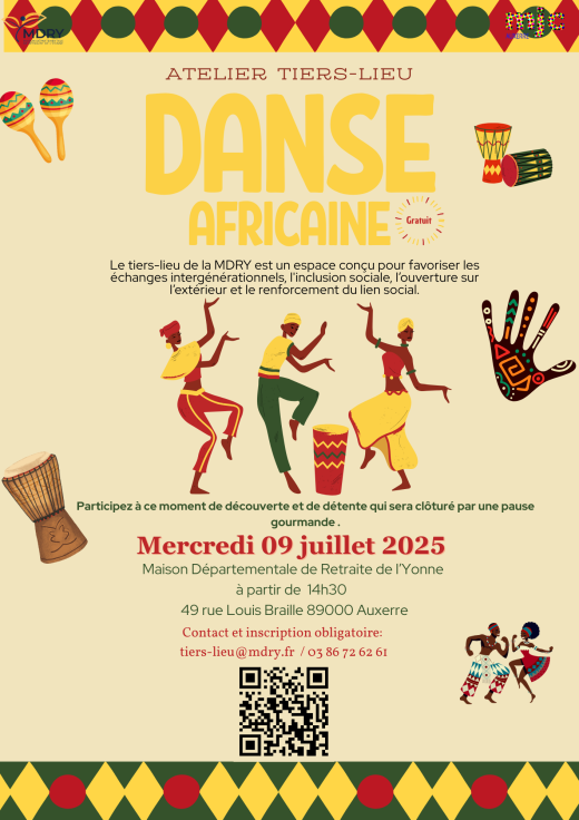 Tiers-Lieu MDRY: Danse africaine - MDRY